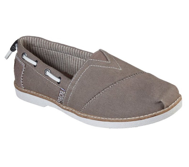 Skechers Bobs Chill Luxe - New Light - Womens Flats Shoes Khaki [AU-GD1725]